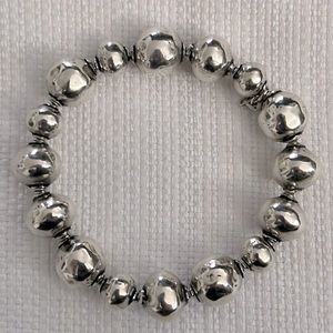 SILPADA STERLING SILVER OXIDIZED STRETCH BRACELET
